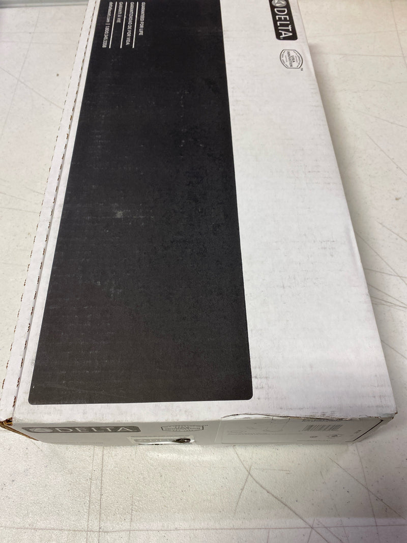 Delta Faucet Modern Single Hole Bathroom Faucet Brushed Nickel, Single Handle Bathroom Faucet, Drain Assembly, Stainless 559LF-SSPP