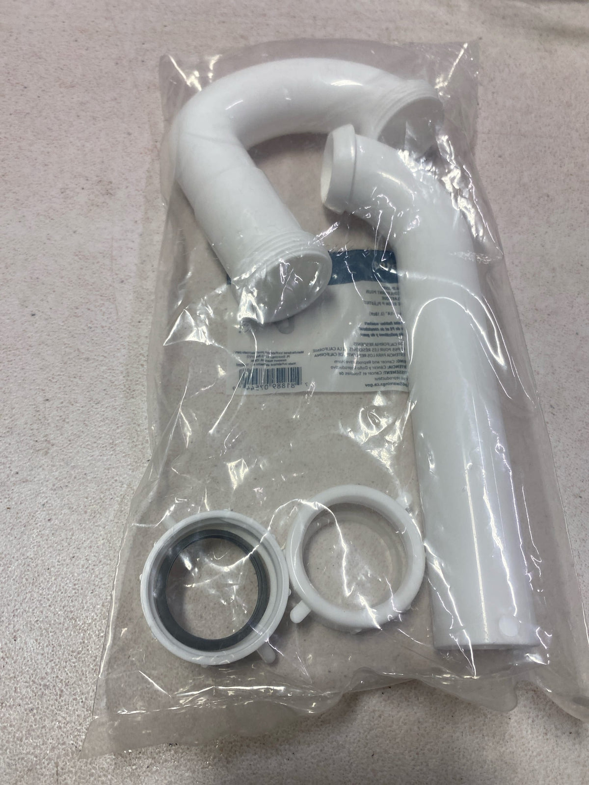 PROFLO PFPTP104 100 Series 1-1/4" Plastic Slip Joint Tubular P-Trap - White