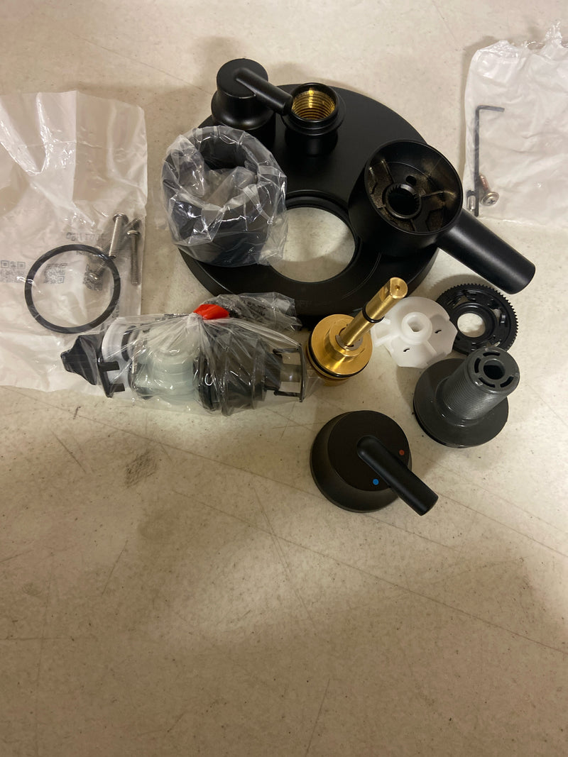 Delta T27859-BL Trinsic 17 Series Pressure Balanced Valve Trim with Integrated Volume Control and 3 Function Diverter for Two Shower Applications - Less Rough-In - Matte Black