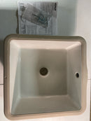 Kohler K-8188-0 Verticyl 13-1/16" Square Vitreous China Undermount Bathroom Sink with Overflow Drain - White