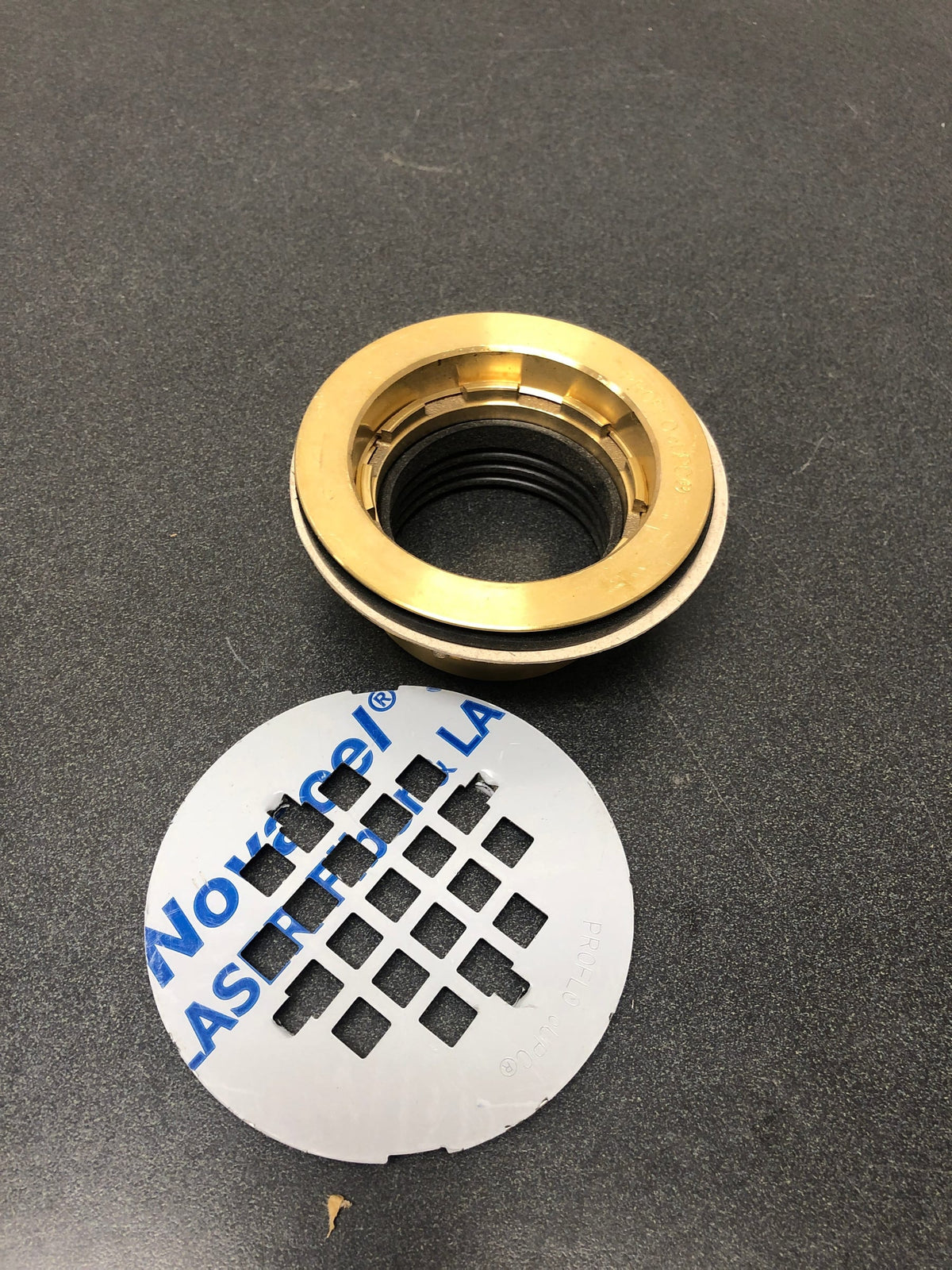 PROFLO PF140NC 4-1/4" Shower Drain Strainer with 2" Brass No-Caulk Shower Drain Body - Stainless Steel