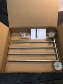 Signature Hardware 353730 Colvin 12" Four Swing Arm Brass Towel Bar - Brushed Nickel