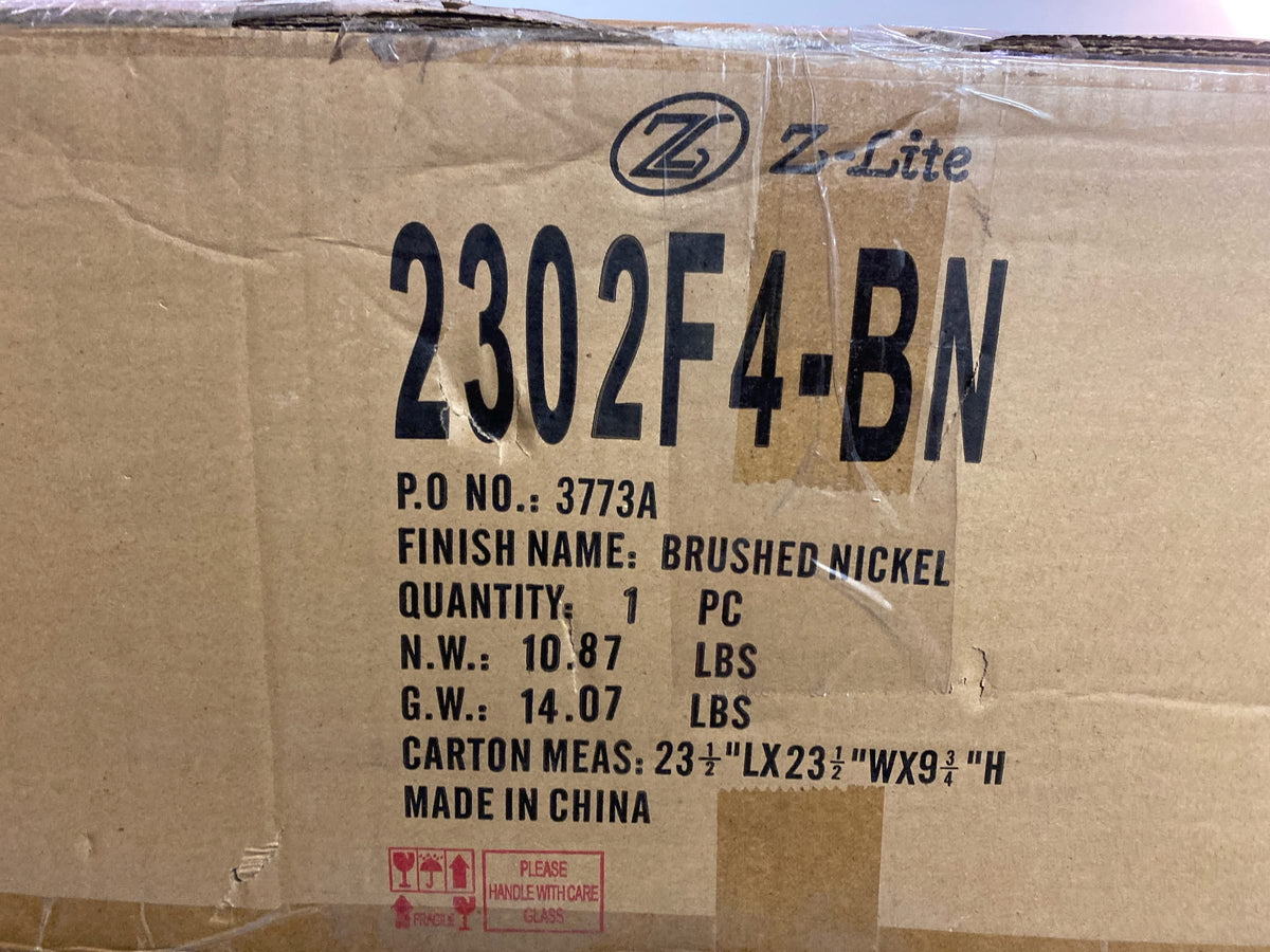 Z-Lite 4 Light Flush Mount 2302F4-BN