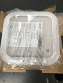 Commercial electric 564491111 12 in. Low Profile LED Flush Mount Square Closet Light Fixture 1100 Lumens 3000K 4000K 5000K Dimmable Hallway Stairwell