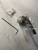 Kwikset Lisbon Dummy Door Handle, Round Single Sided Lever for Closets, French Double Doors, and Pantry, Satin Nickel Non-Turning Reversible Interior Push/Pull Lever, with Microban Protection