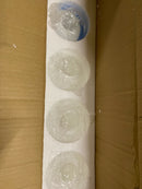 Millennium Lighting Four Light Vanity, Chrome Finish, Damp Rated, Opal Shade, Dimmable, Energy Efficient