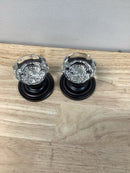 Emtek 8050OTUS10B Old Town Non-Turning Two-Sided Dummy Door Knob Set with Regular Rose from the Brass Crystal Collection - Oil Rubbed Bronze