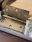 Emtek 91013US3 3.5" x 3.5" Square Corner Plain Bearing Mortise Hinge - Pair - Polished Brass