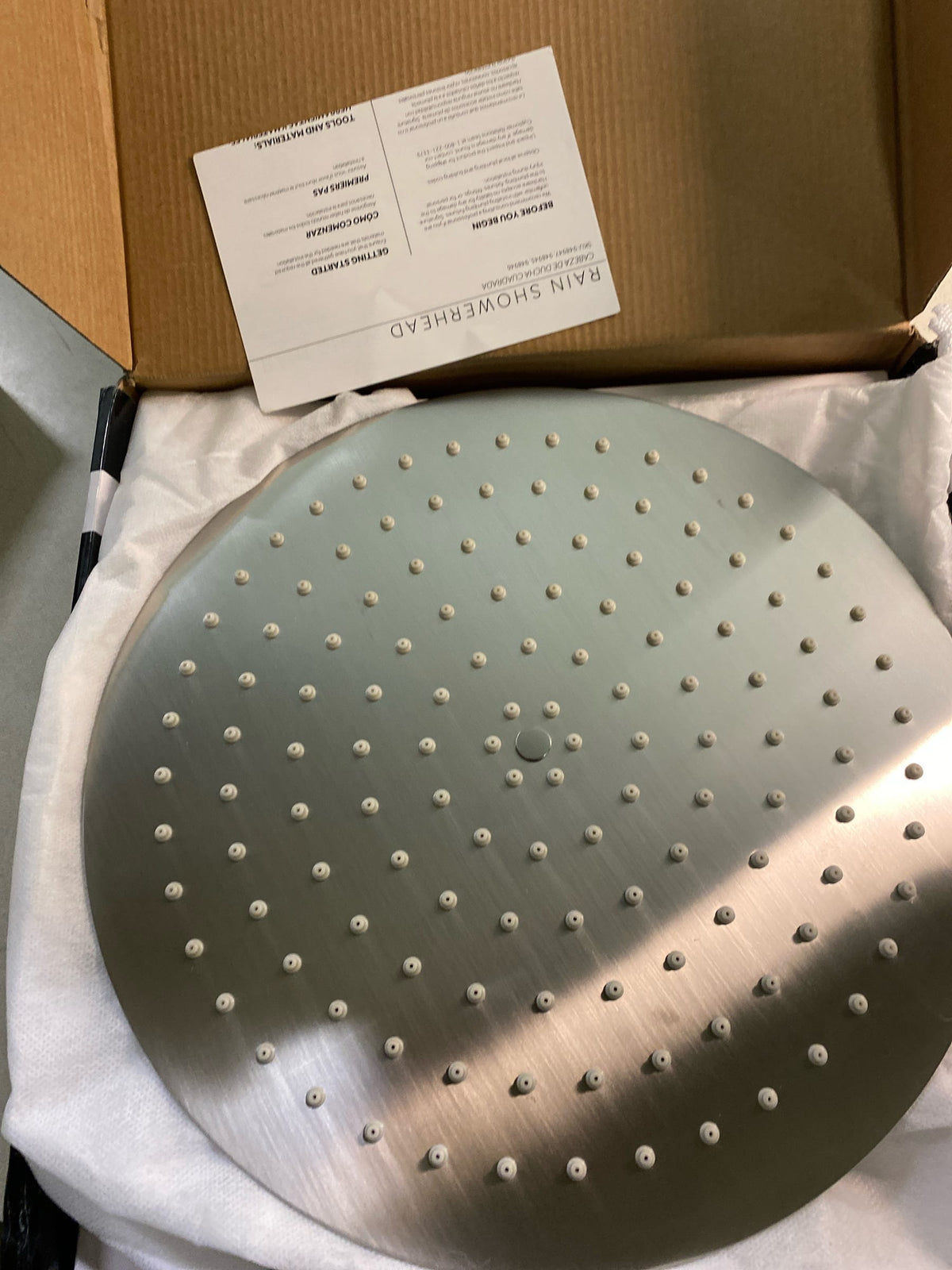 Signature Hardware SHRS1225RBN 2.5 GPM 12" Wide Contemporary Rain Shower Head - Brushed Nickel
