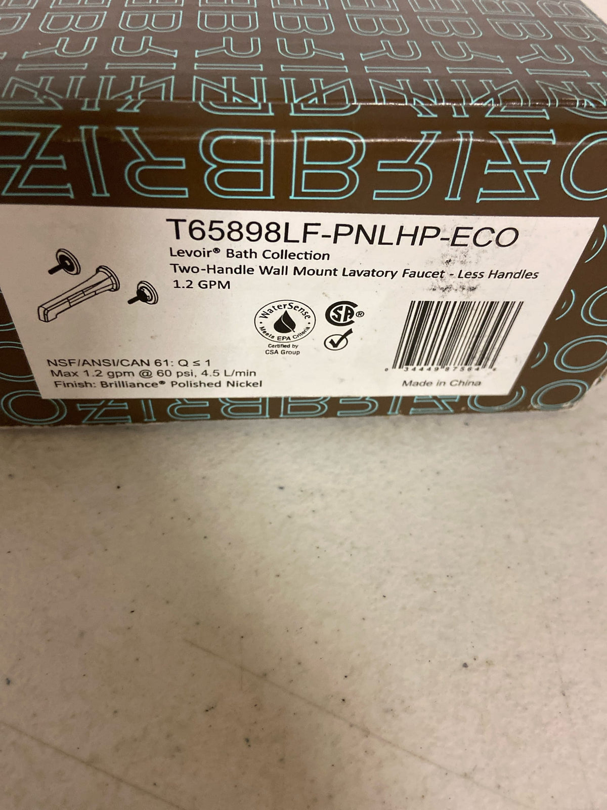 Delta T65898LF-PNLHP-ECO Bath Faucets and Accessories, Polished Nickel