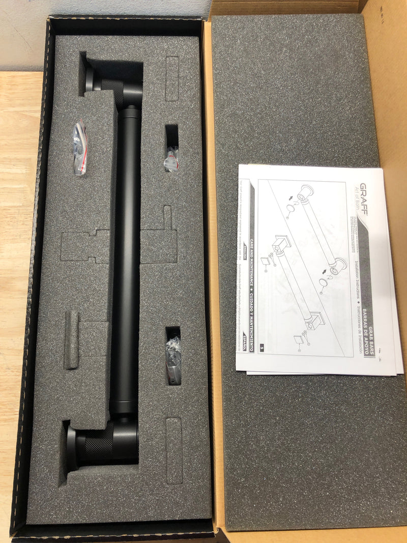 Graff G-19516-MBK Harley 16" Grab Bar - Matte Black