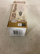 Bulbrite 861412 25 - Watt Equivalent Warm White Light B11 (E12) Candelabra Screw Base Dimmable Clear 2700K LED Light Bulb (4-Pack)