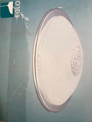 EGLO Lighting Giolina LED Ceiling Light Chrome Finish with White Glass and Clear Crystals