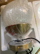 Living District Eclipse 8" Pendant Frosted White Shade in Satin Gold