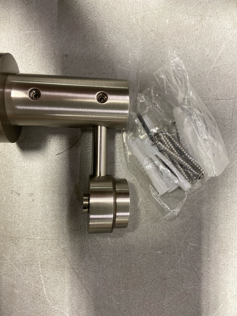 Alno A8391-SN Contemporary I Adjustable Mirror Mount for Alno 1/8" to 1/4" Thick Mirrors - Satin Nickel