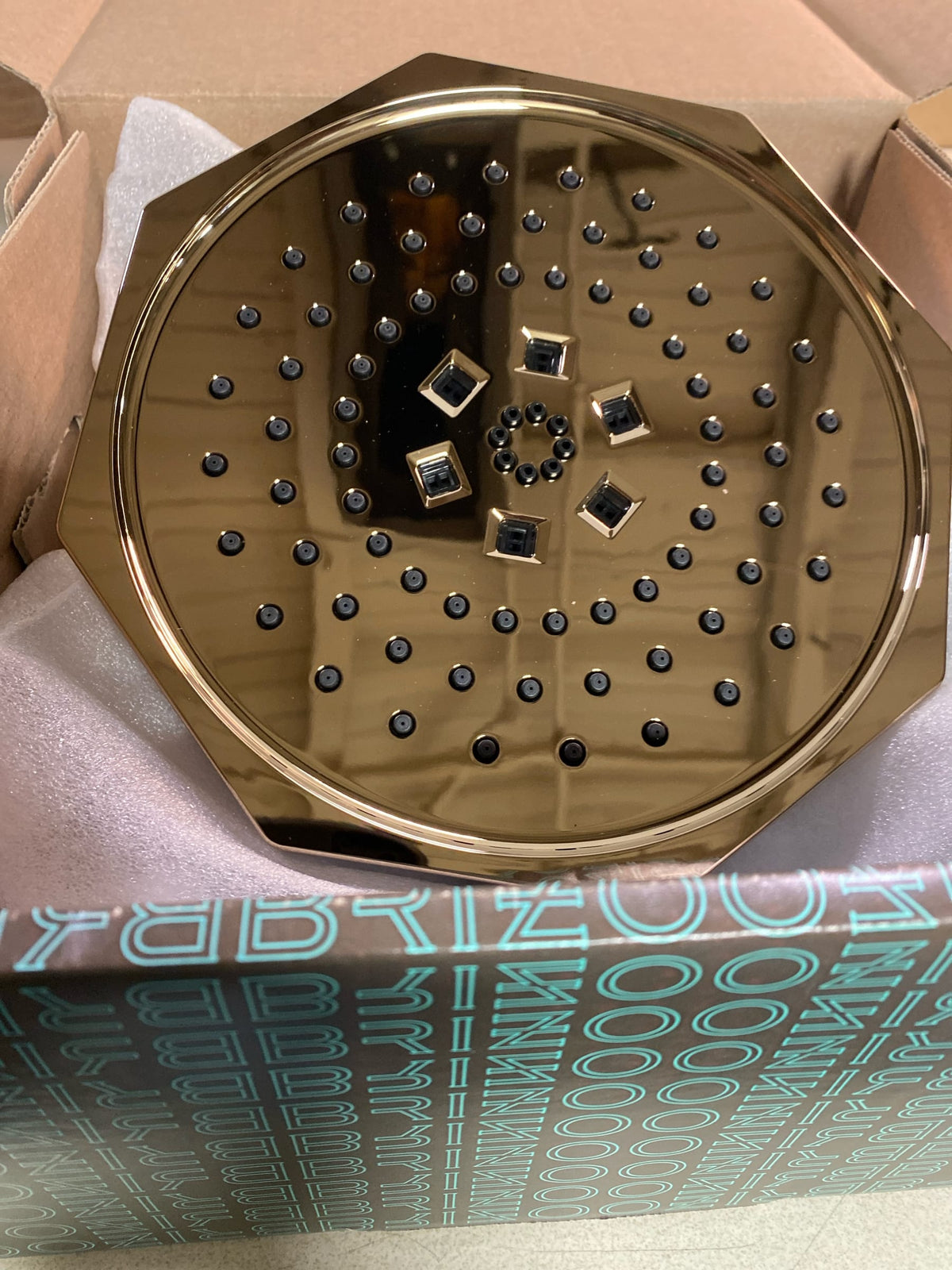 Brizo 87465-PG Beauclere 1.75 GPM Multi Function Shower Head - Polished Gold