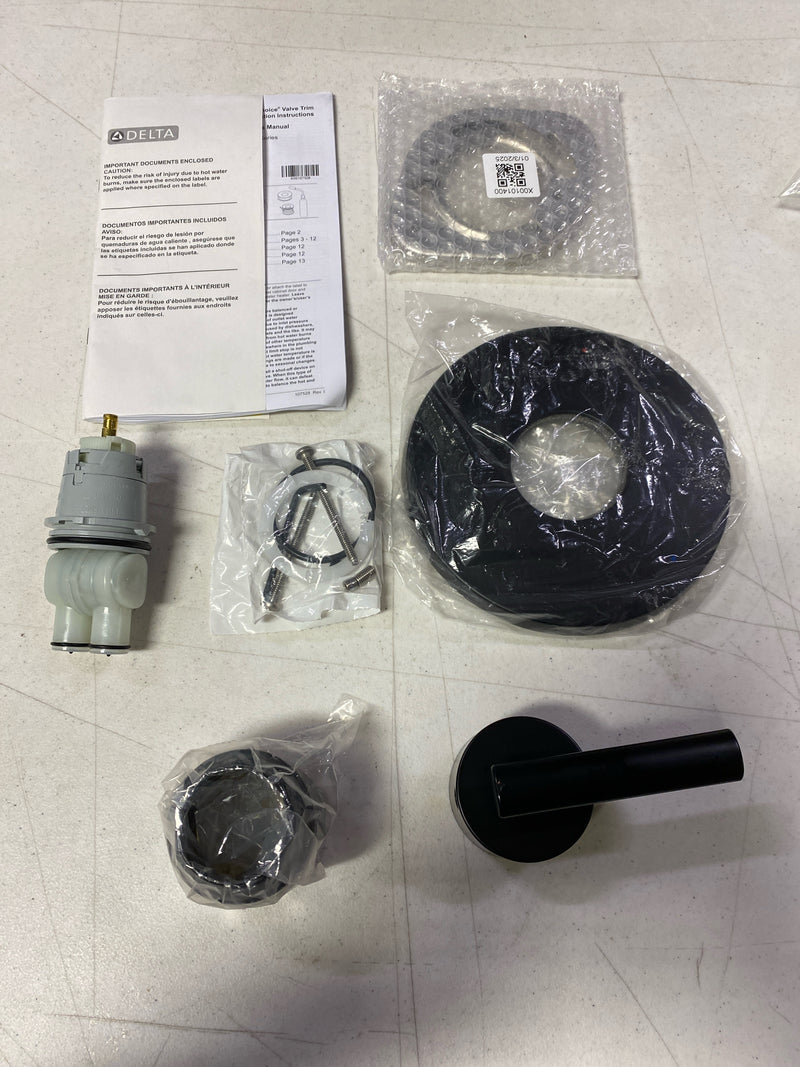 Delta T14042-BL Altado Monitor 14 Series Single Function Pressure Balanced Trim Only - Less Rough-In Valve - Matte Black