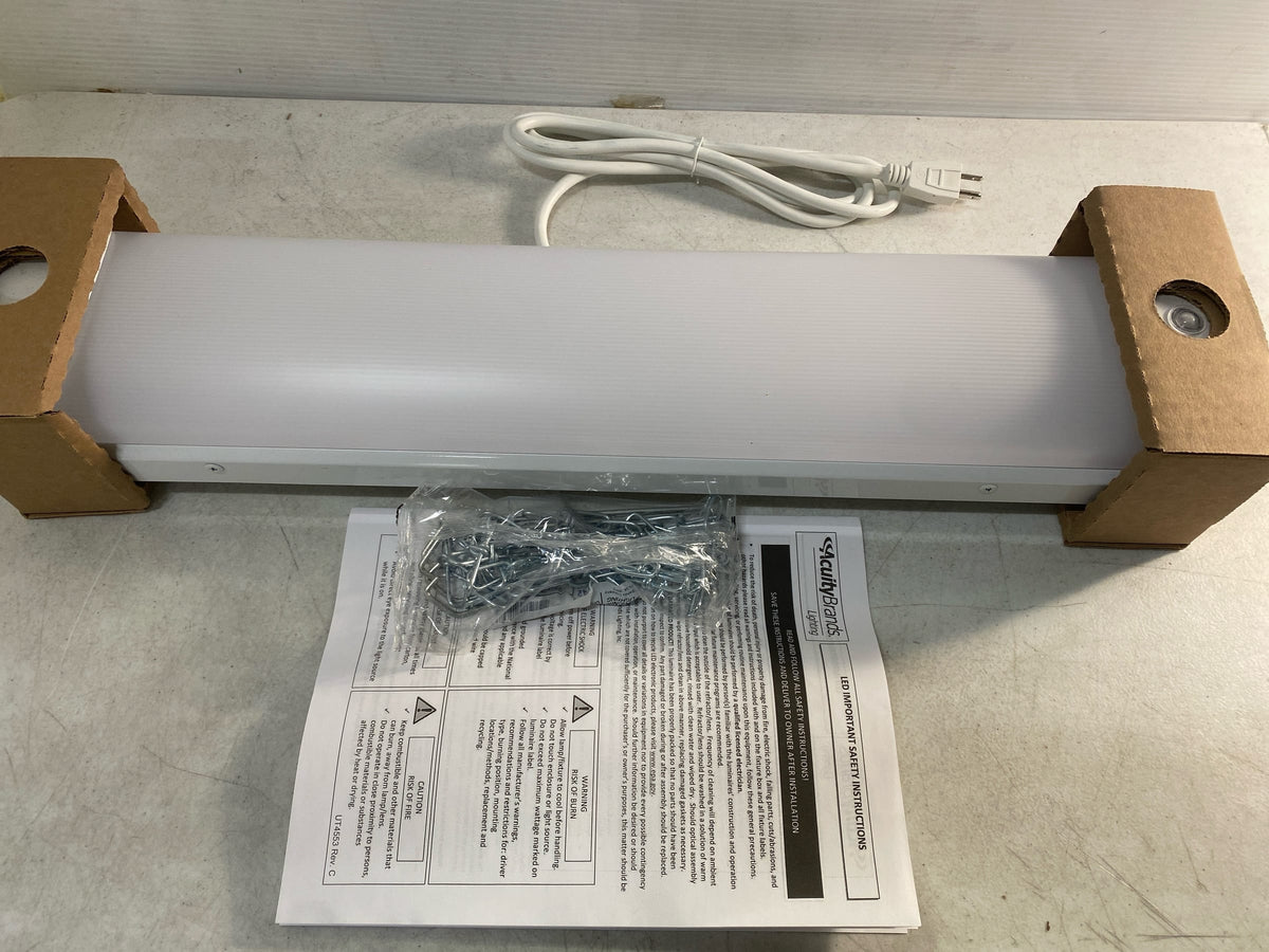 Satco 65/1214 2 ft. 20W 1650 Lumens Integrated LED Non-Dimmable White Wrap Light, 27K/30K/35K/40K/50K Closet Certified with PIR Sensor