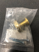 Jeffrey Alexander 171BG Richard 1-1/4" Small Flat Round Contemporary Cabinet Knob / Drawer Knob - Brushed Gold