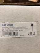 Jaclo 831-AUB Stationary Round Lavatory Drain