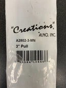 Alno A2802-3-MN Vita Bella 3" Center to Center Modern Smooth Bar Handle Cabinet Pull - Matte Nickel