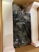 Aero Pure ABF80 L5 SN Designer Series 80 CFM 0.3 Sone Ceiling Mounted Energy Star Certified Bath Fan with LED Lighting and Square on Square Design - Satin Nickel