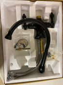 Signature Hardware 482587 Isabel 1.8 GPM Double Handle Single Hole Bar and Kitchen Faucet - Matte Black