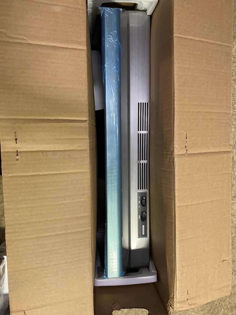 Broan 30" Range Hood, Non-ducted, 2-Speed Rocker, Light with Print Guard