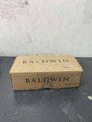 Baldwin FDELLTRR260 Ellipse Non-Turning Two-Sided Dummy Door Knob Set with Round Rose - Polished Chrome