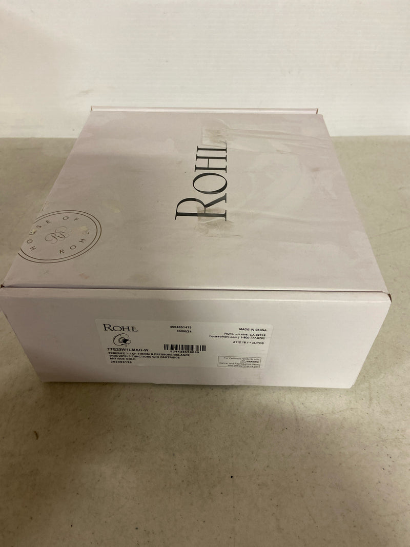 Rohl: TTE23W1LMAG-W - Tenerife 1/2" Therm & Pressure Balance Trim With 3 Functions