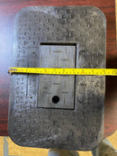 Jones Stephens M12006 16-1/4" Long Reader Lid for Water Meter Box - Black