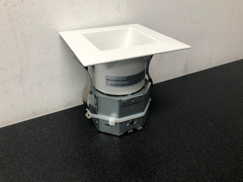 WAC Lighting R4DSDR-F9CS-WT Pop-in 4" LED Square Canless Downlight with Adjustable Color Temperature - White