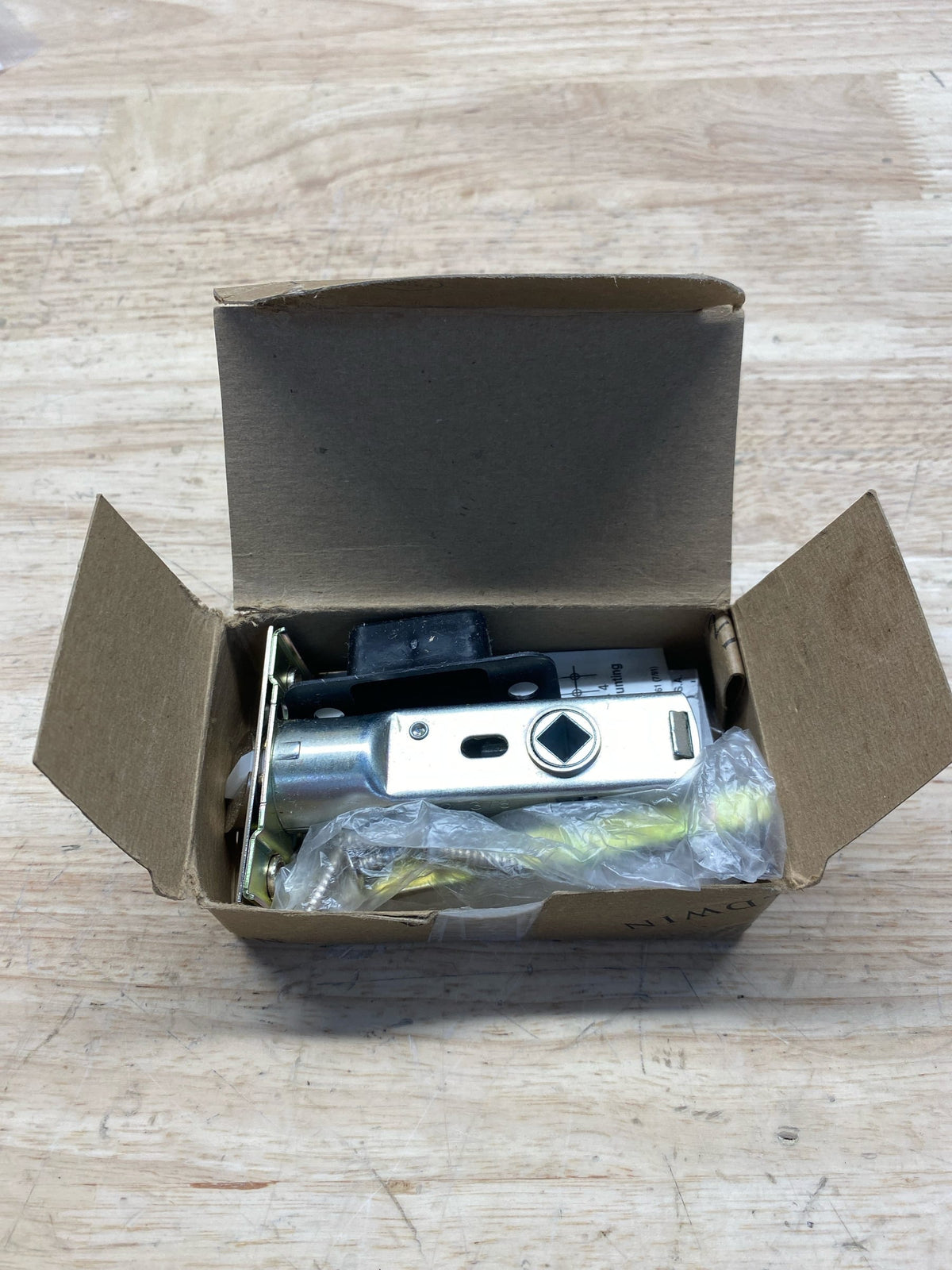 Baldwin 5510056FLS Passage Door Knob Latch for Backset with Full Lip Strike, Satin Nickel
