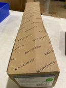 Baldwin 85337003ENTR Bethpage One Piece Single Cylinder Keyed Entry Handleset with 5077 Interior Knob from the Estate Collection - Polished Brass