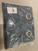 Exclusive Home Loha Linen Grommet Top Curtain Panel Pair, 54"x84", Blue
