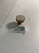 Amerock BP36608CZFA Oberon 1-3/8 Inch Mushroom Cabinet Knob - Champagne Bronze / Frosted Acrylic