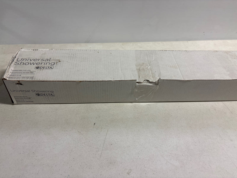 Delta 51308-SS 3-Spray Patterns 1.75 GPM 3.34 in. Wall Mount Handheld Shower Head with Slide Bar and H2Okinetic in Stainless Steel