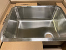 Elkay ELUH231710L Lustertone 25-1/2" Undermount Single Basin Stainless Steel Kitchen Sink - Stainless Steel Left Drain