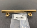 Emtek 86676US4 Freestone 5 Inch Center to Center Bar Cabinet Pull from the Urban Modern Collection - Satin Brass