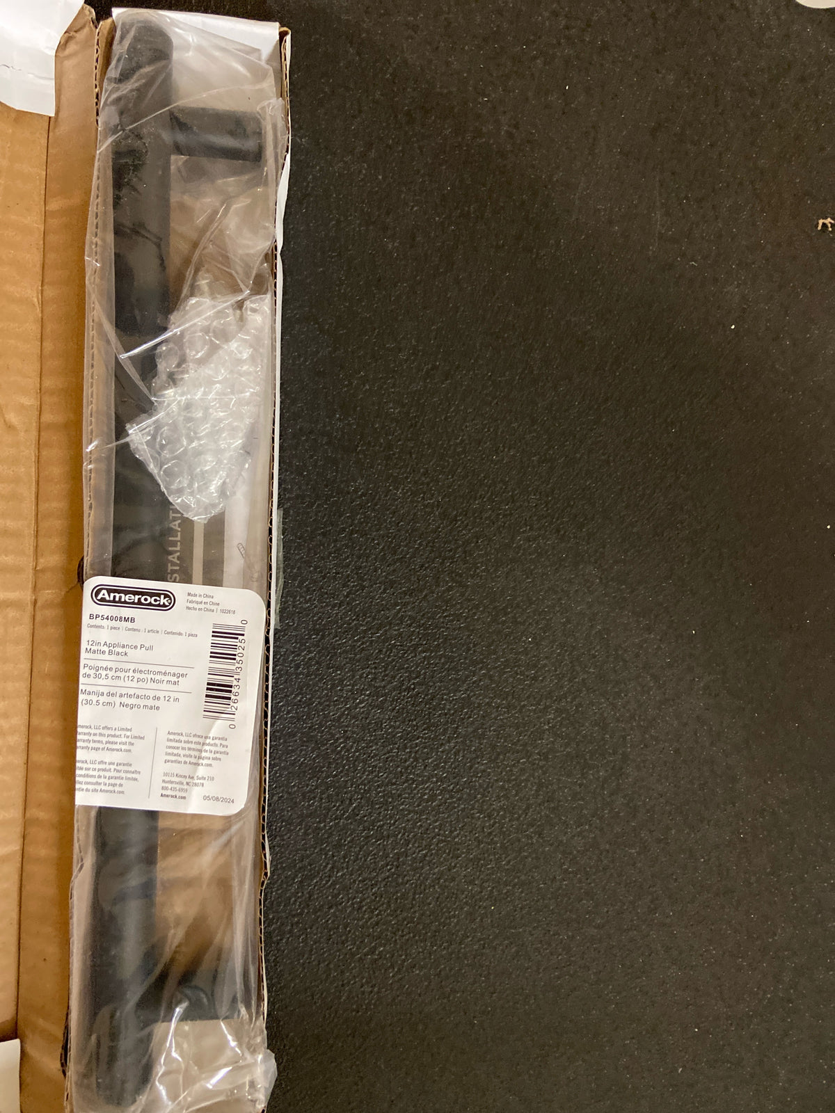 Amerock BP54008MB Bar Pulls 12 Inch Center to Center Bar Appliance Pull - Matte Black