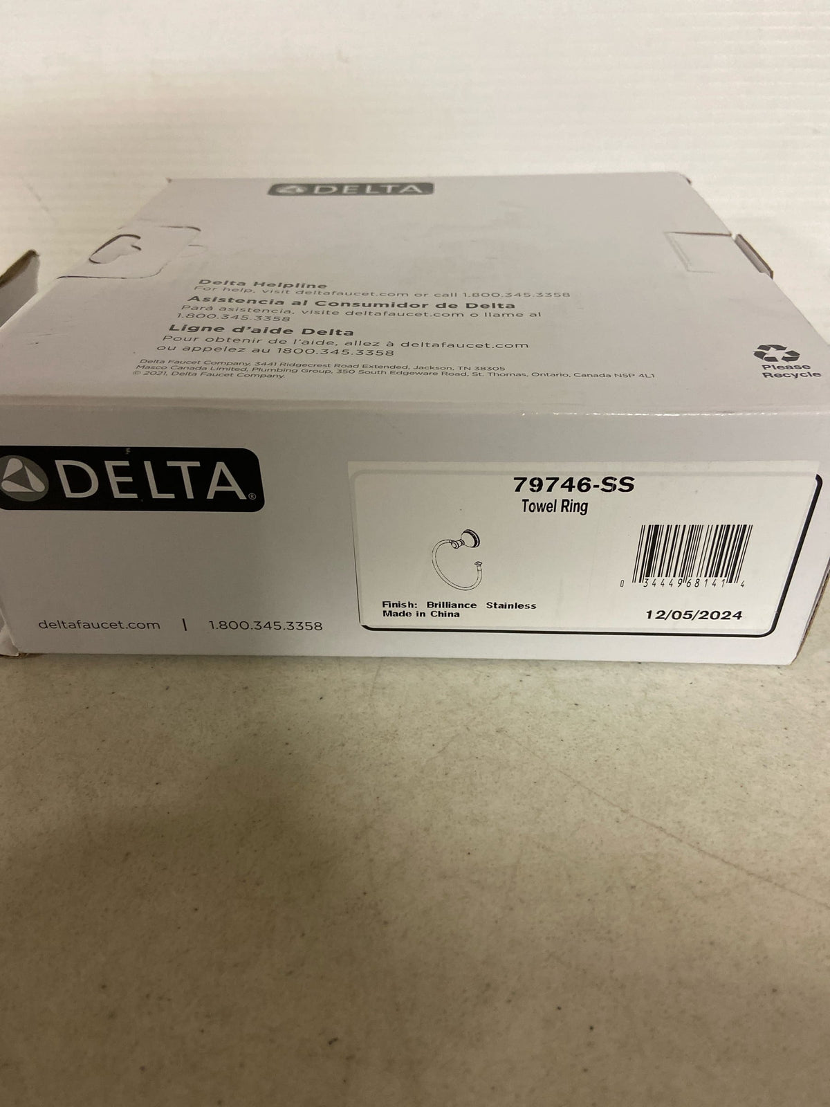 Delta 79746-SS Cassidy Towel Holder - Brilliance Stainless