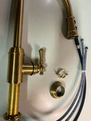 Signature Hardware SHXCAM107BG Amberley 1.8 GPM Single Hole Pull Down Kitchen Faucet - Brushed Gold