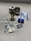 Emtek 820PUS15 Providence Classic Brass Privacy Knobset - Satin Nickel Regular Rosette