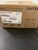 Emtek 512HNUS19 LH Disk Rosette Hanover Single Cylinder Keyed Entry Lever Set from the Brass Modern Collection - Flat Black