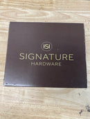 Signature Hardware 477021 Vilamonte 6-1/2" Wall-Mounted Towel Ring - Matte Black