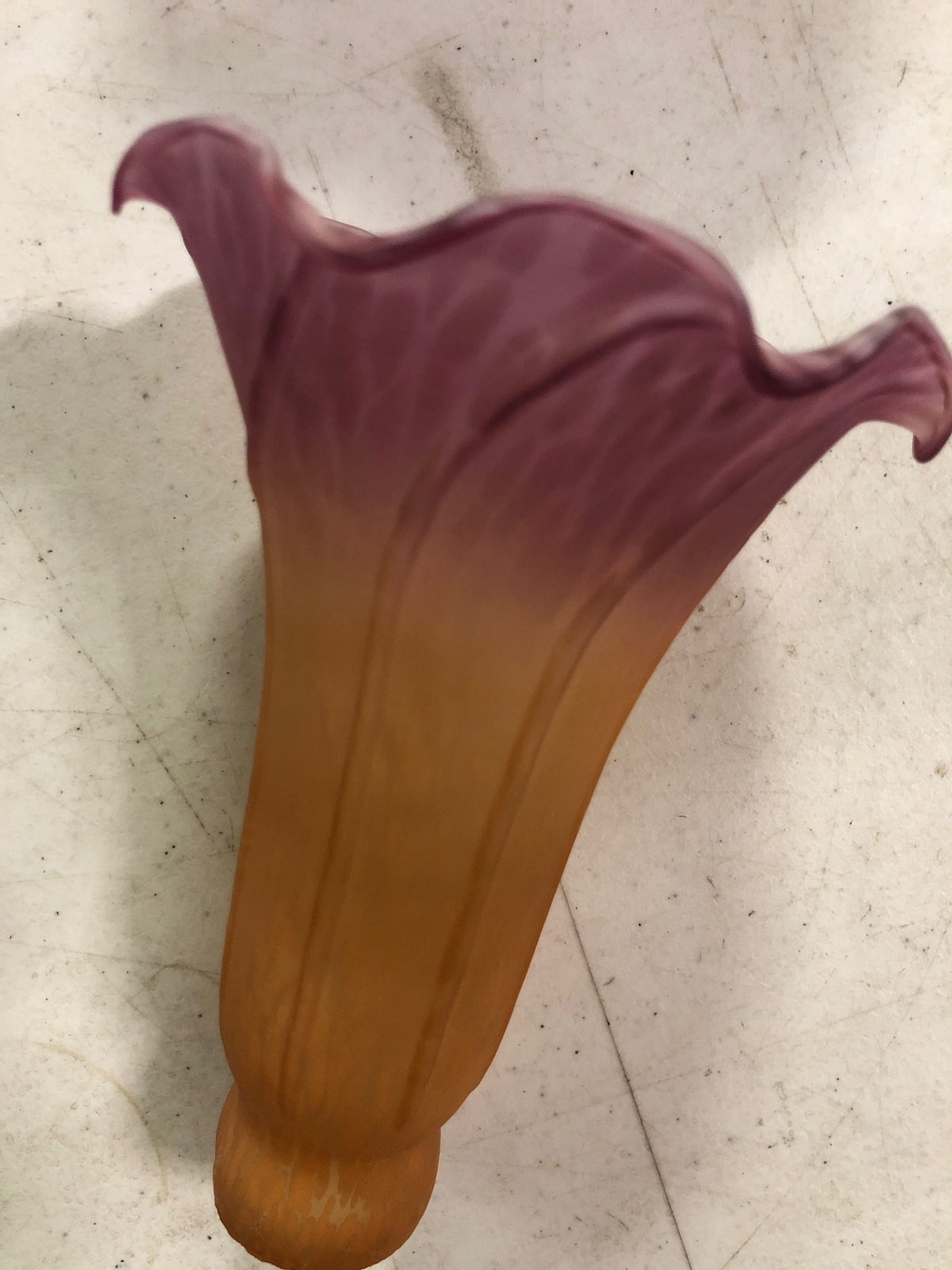 Meyda Tiffany 10177 4" x 6" Amber / Purple Pond Lily Shade - Amber/Purple