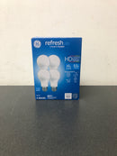 Ge 4pk 10w 60w equivalent refresh led hd light bulbs