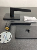 Emtek 505HLOUS19 Helios Reversible Non-Turning Two-Sided Dummy Door Lever Set from the Brass Modern Collection - Flat Black