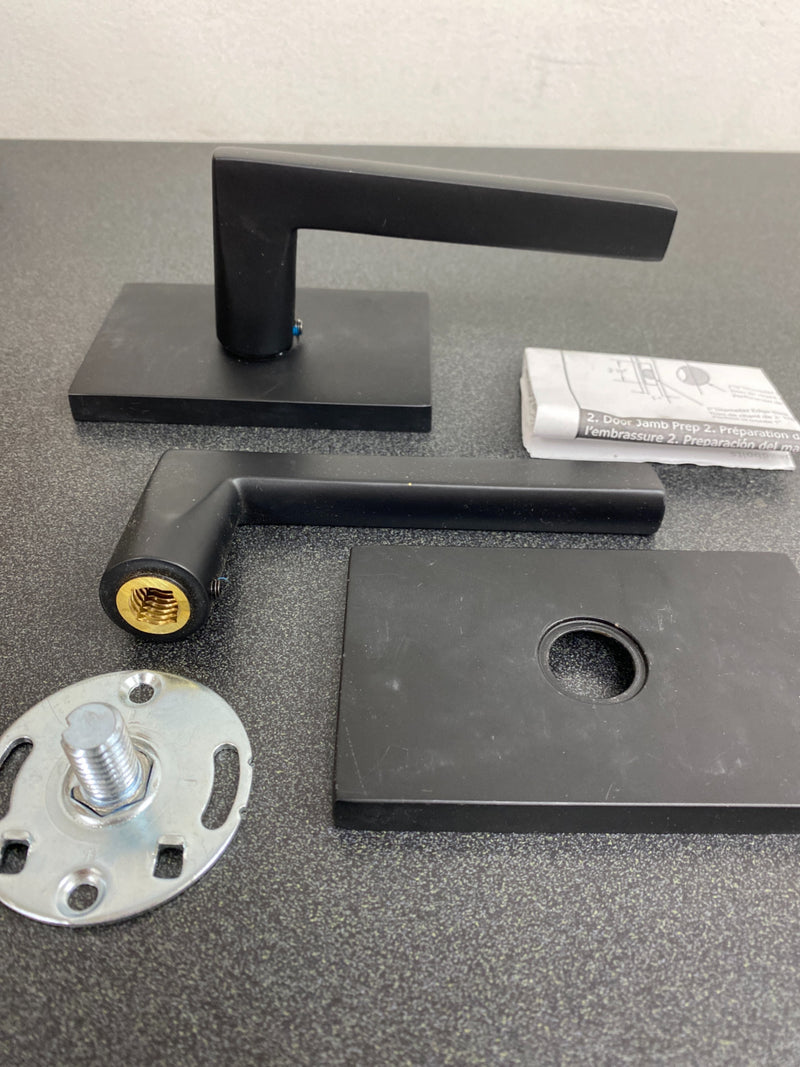 Emtek 505HLOUS19 Helios Reversible Non-Turning Two-Sided Dummy Door Lever Set from the Brass Modern Collection - Flat Black