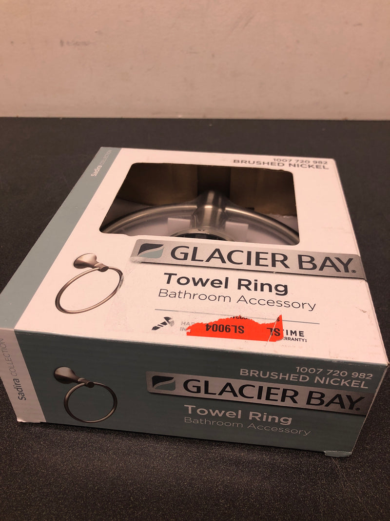 Glacier bay BTH-086-280-BN Sadira Towel Ring in Brushed Nickel